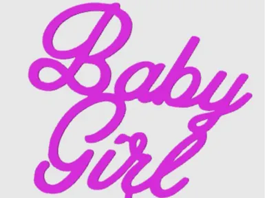 Caketopper "Baby Girl"