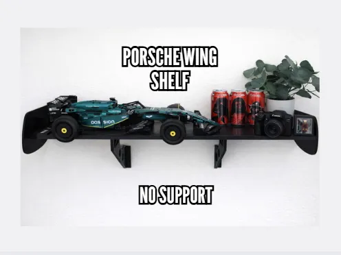GT3 RS–Style Rear Wing Wall Shelf 