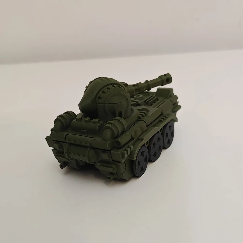 Print-in-Place Foldable Toy Tanky - Free 3D Print Model - MakerWorld