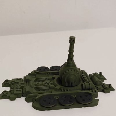 Print-in-Place Foldable Toy Tanky