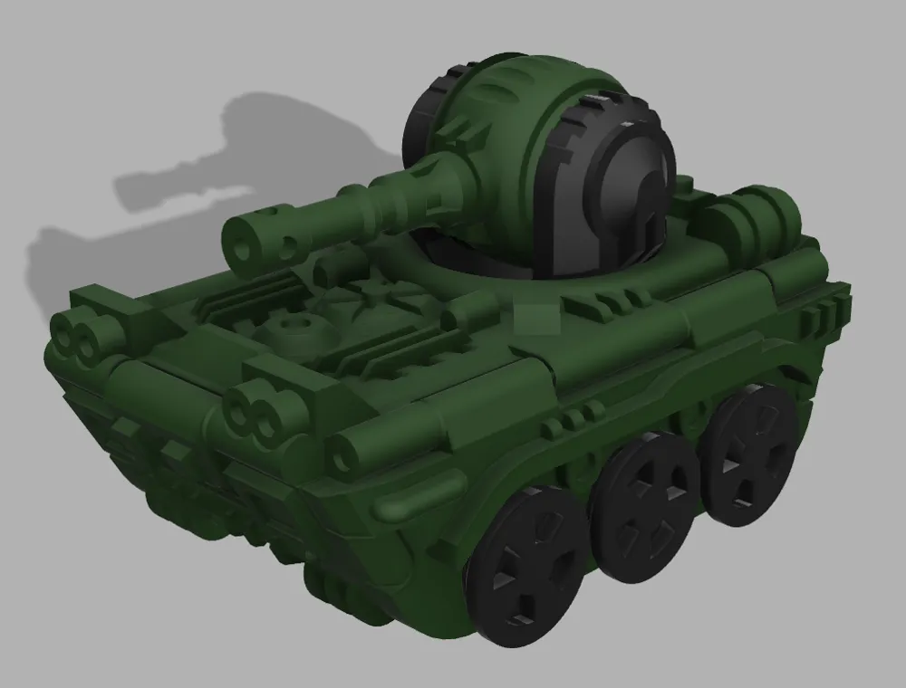 Print-in-Place Foldable Toy Tanky - Free 3D Print Model - MakerWorld