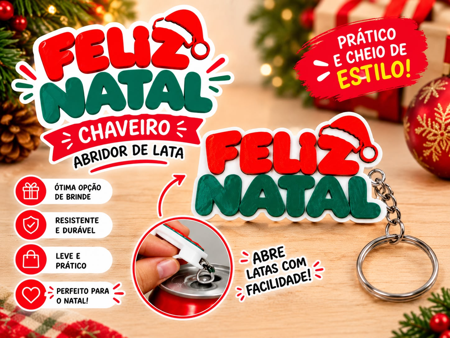 chaveiro feliz natal - 1