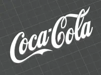 Logo Coca-Cola imprimé en 3D — photo 1