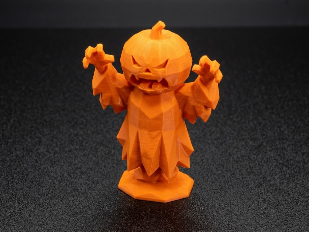 Low Poly Halloween Ghost Statue 3D model