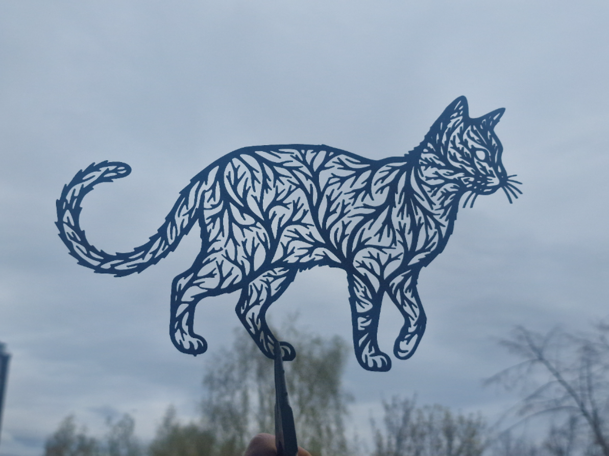 Cat 2D Wall Art