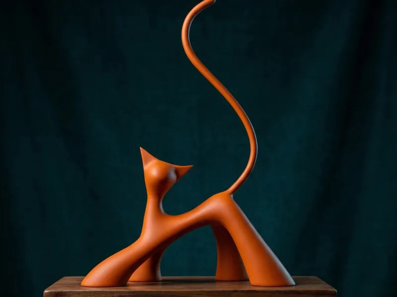 Flowing Cat Art