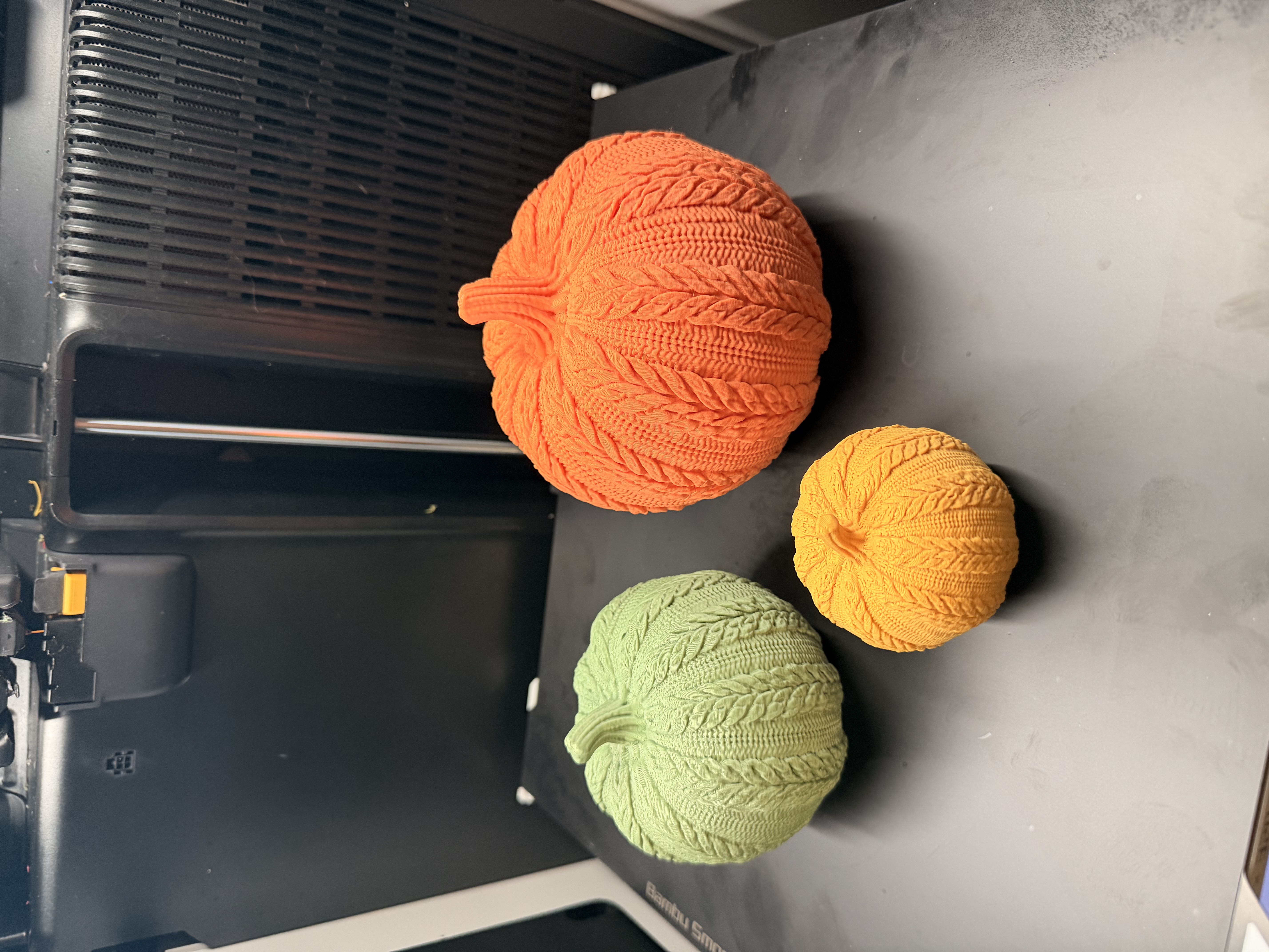 Gestrickter Kürbis Set Herbst / Halloween - 1