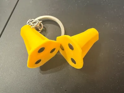 VEX OVERRIDE pin keychain