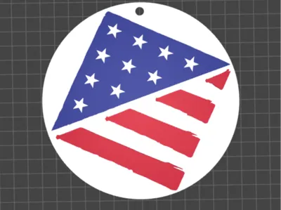 American Corner Keychain