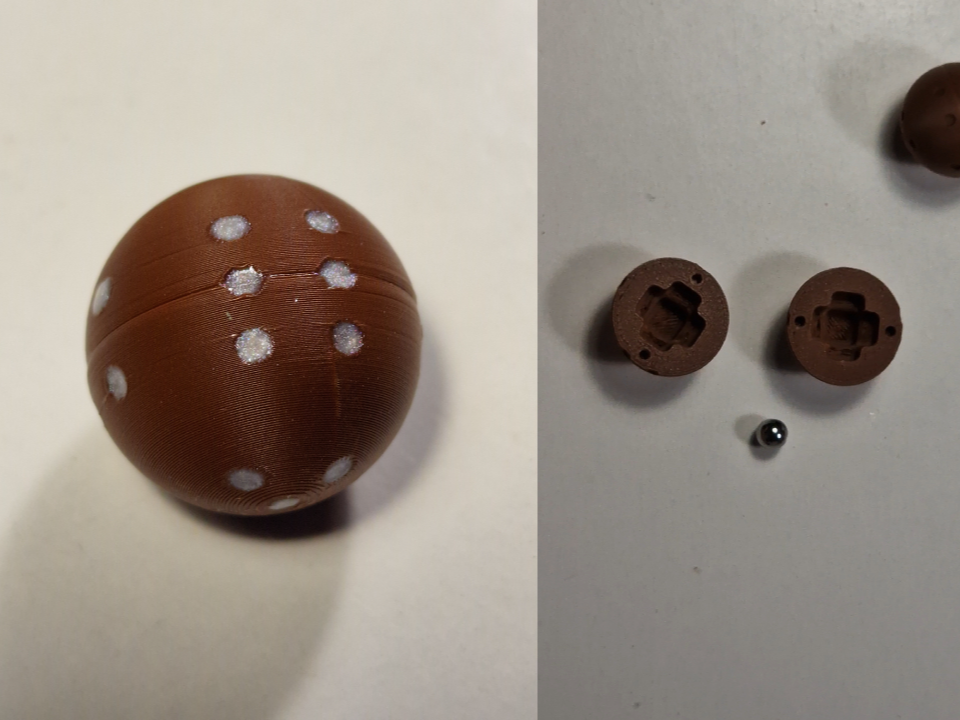 Spherical dice D6