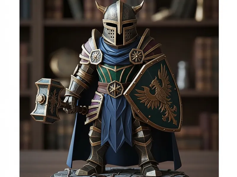 Viking com escudo