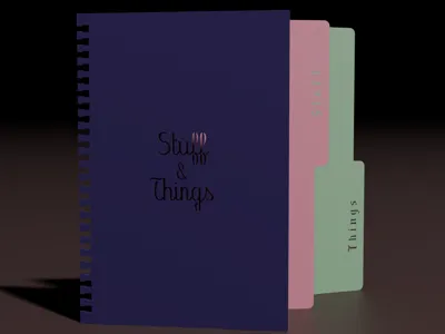 Parametric Notebook Cover with Dividers
