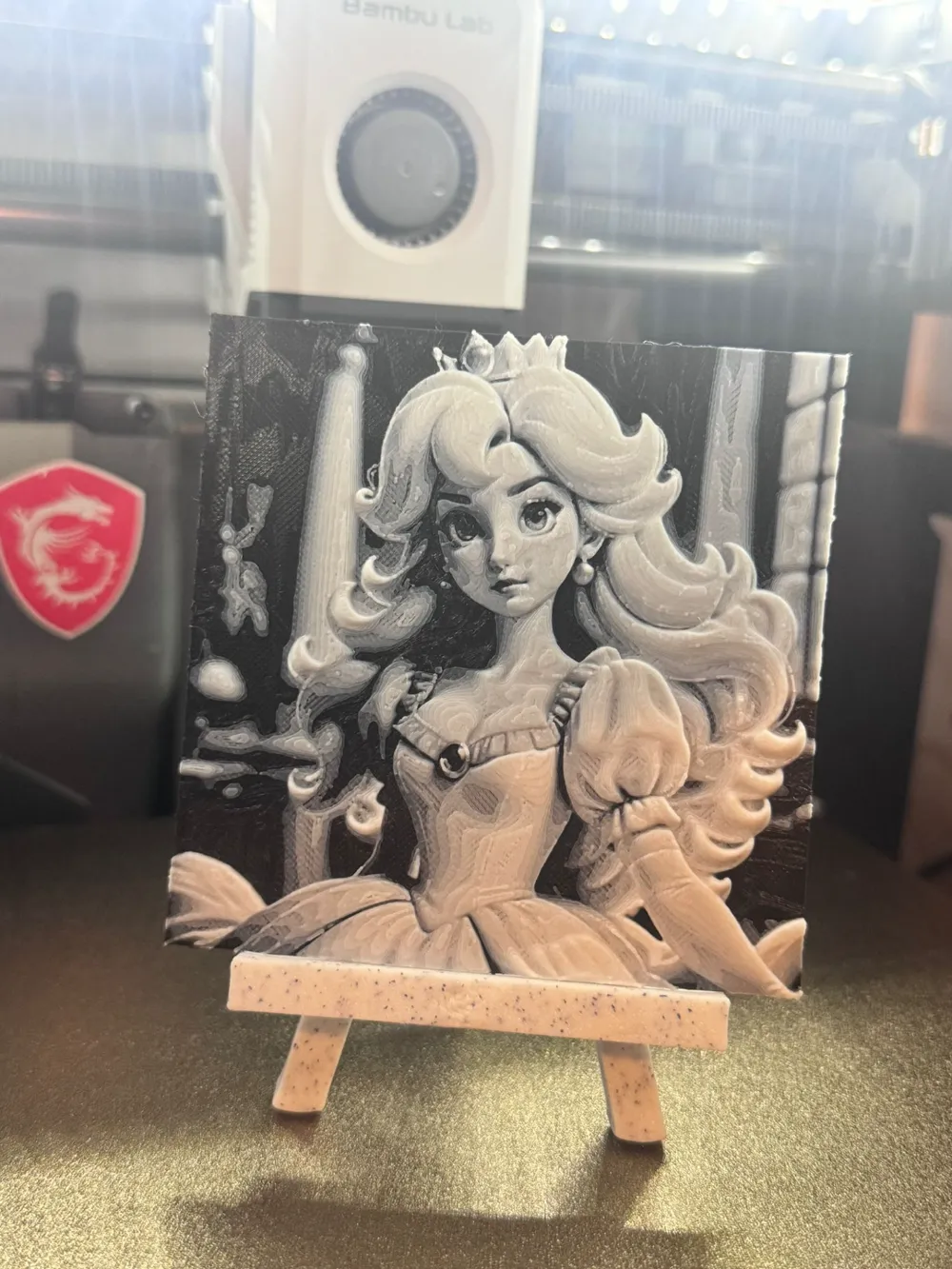 princess peach hueforge by Fatalchaos25MakerWorld: Download Free 3D Models