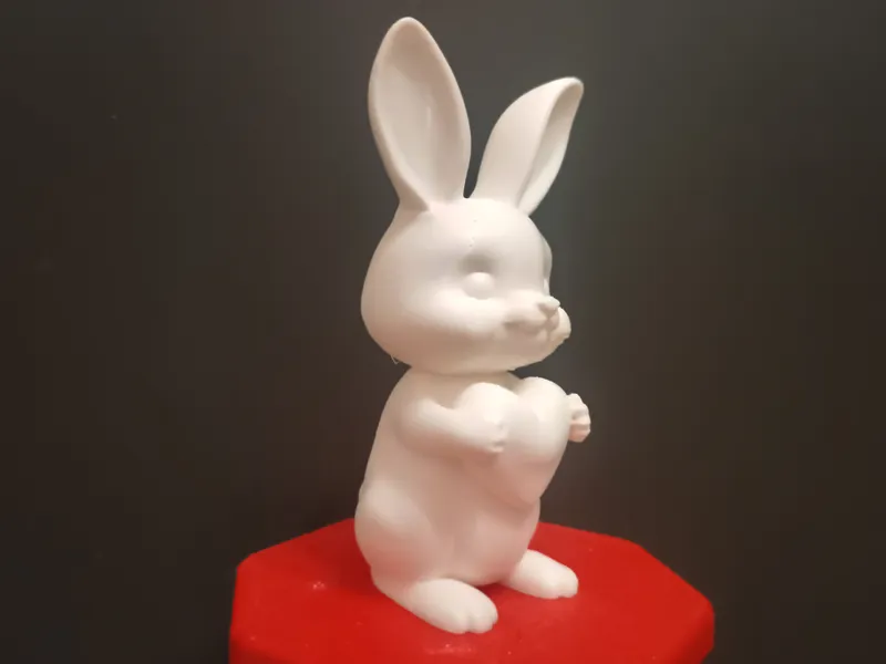 Easter bunny with heart