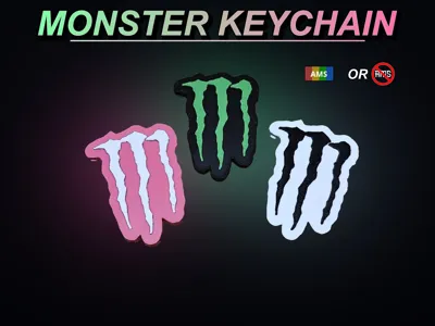 NO AMS / AMS Monster Keychain