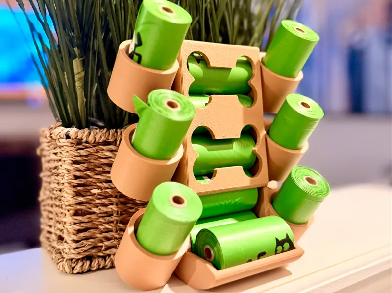 Improved Dog Waste Bag Holder - No Supports