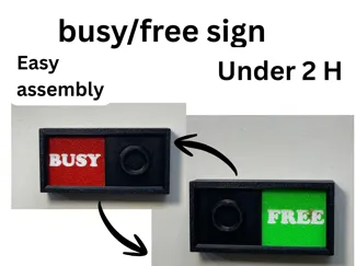 Busy / Free status sign 