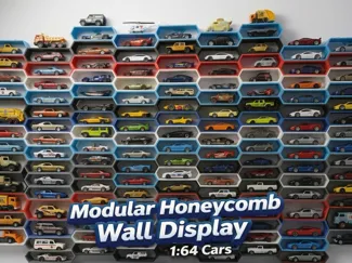 Modular Honeycomb Wall Display 1:64 Cars
