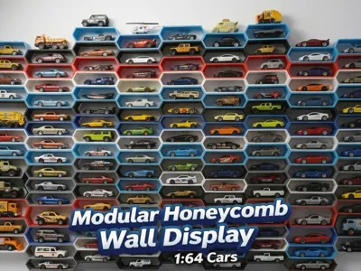 Modular Honeycomb Wall Display 1:64 Cars