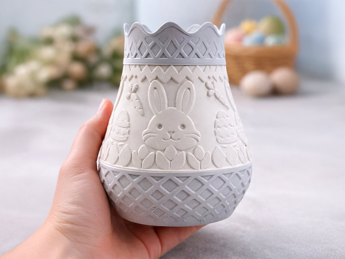 Miniatura 1 do modelo 3D Bunny Easter Vase