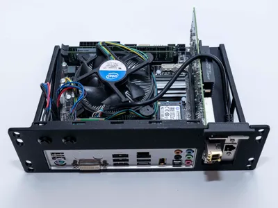 2HE 10 inch rack mount Mini-ITX + ATX PSU