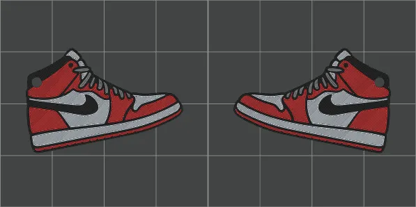 Nike Air Jordan Earrings view 2