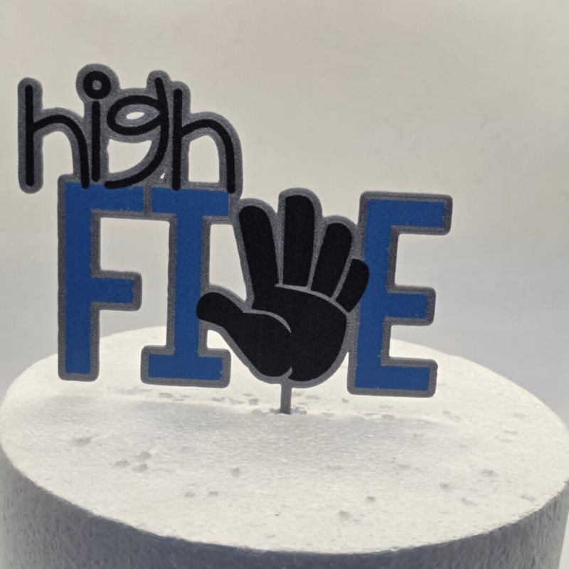 High Five  Cake topper 
