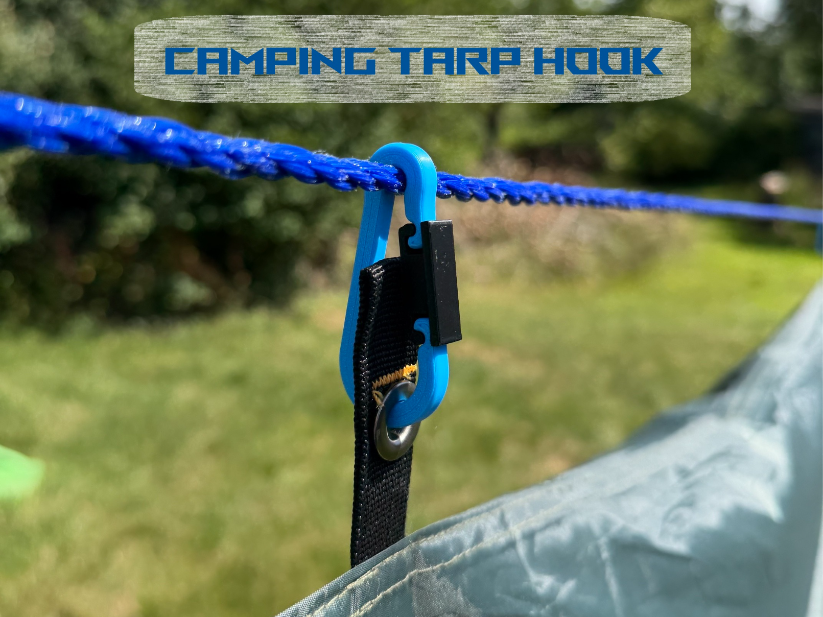Camping Tarp Hook with locking piece