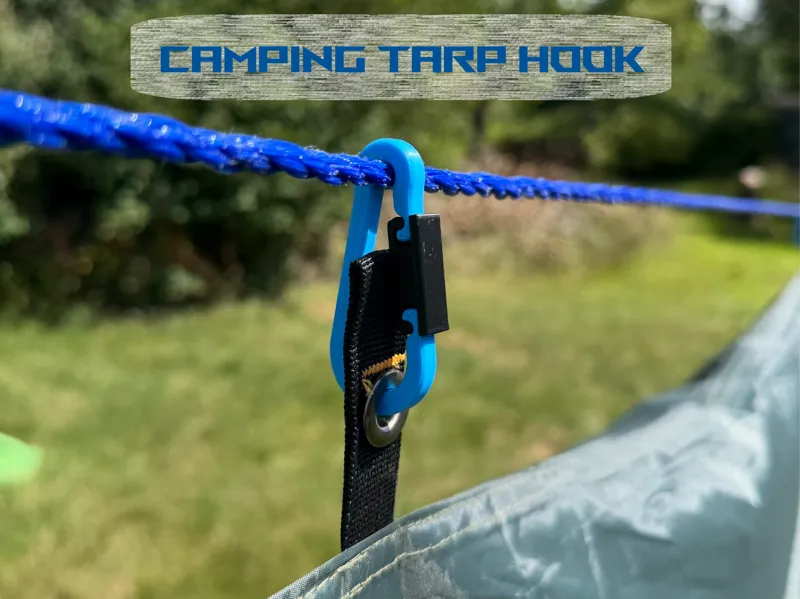 Camping Tarp Hook with locking piece