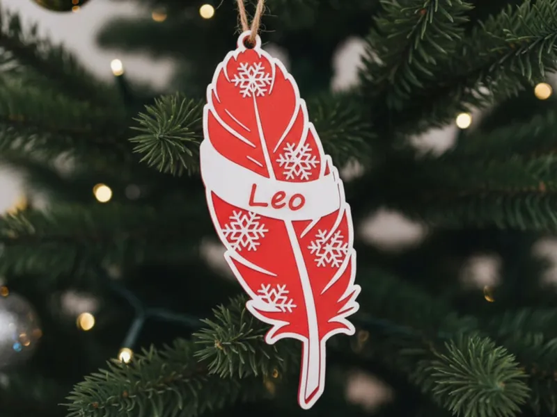 Christmas Ornament: Custom Bird Name Ornament