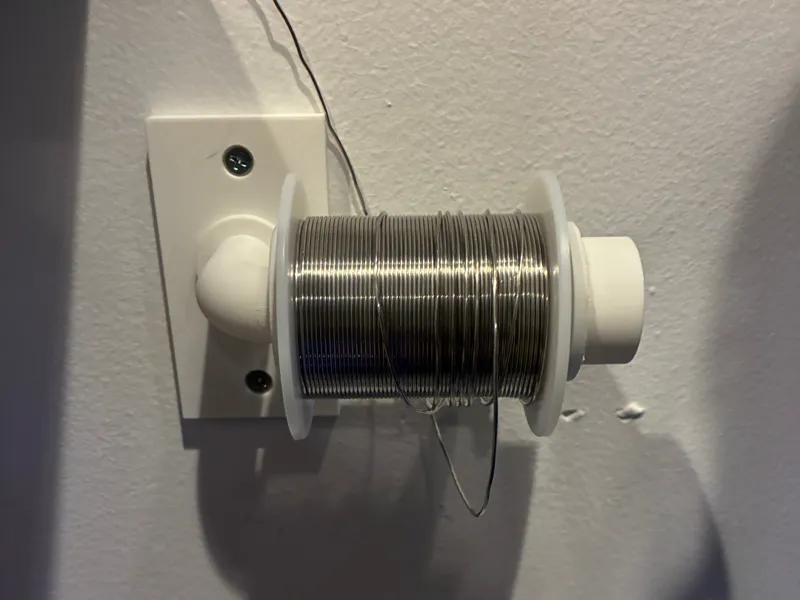 Solder Spool Holder Wall Mount