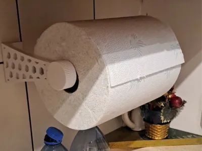 Adhesive Paper Towel Holder for Large Rolls