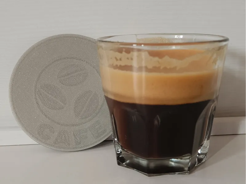 Coffee bean coaster