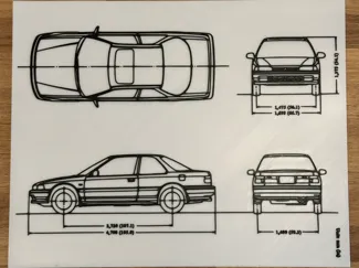90-91 Accord Coupe Blueprints