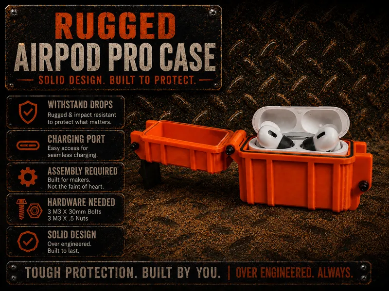 Rugged Airpod Pro 1 & 2 Case
