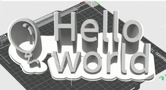 Hello world-摆件