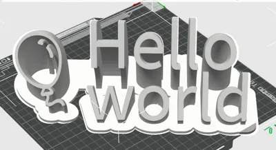 Hello world ornament