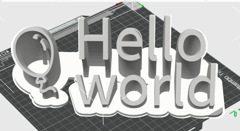 Hello world-摆件
