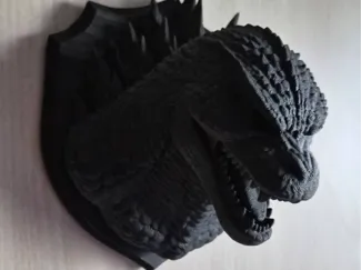 Godzilla Wandbild Heisei Ära