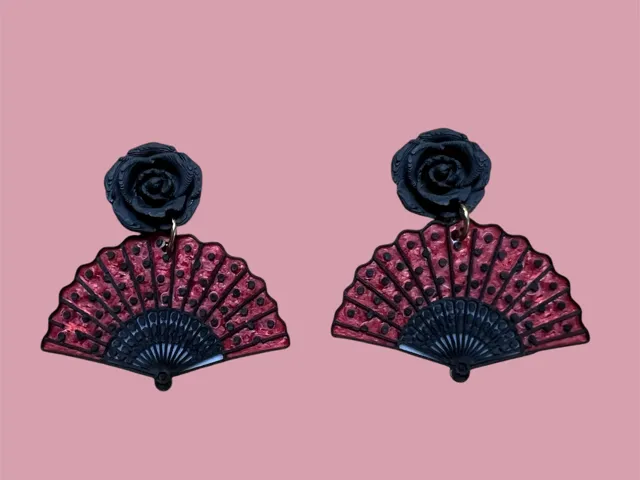Pendientes abanico