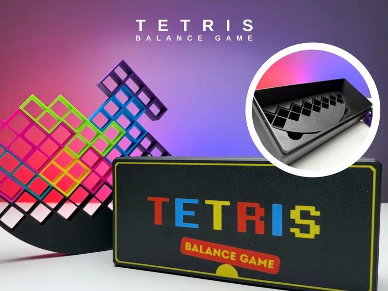 TETRIS DESK GAME - BALANCE GAME WITH BOX