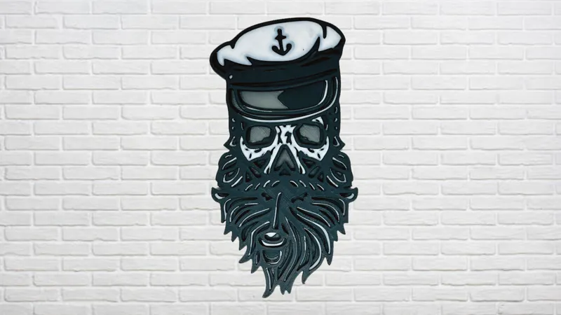 Sea Captain Nautical 3D Layer Art