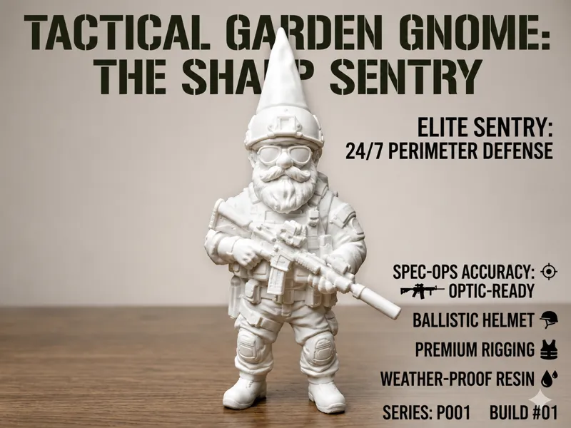 Modern Army Gnome #001