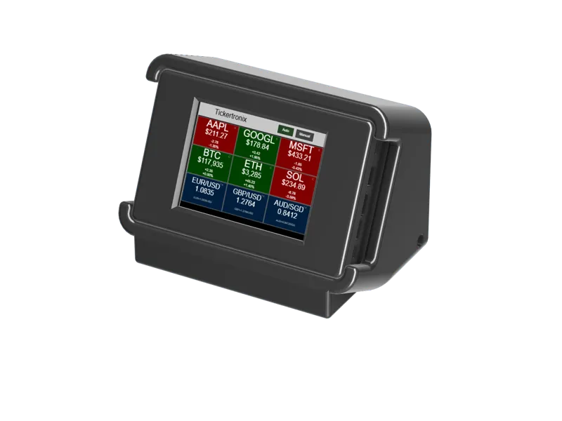 Retro ESP32 CYD 2.8″ Stock & Crypto Ticker