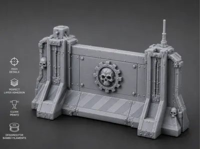 Modular Grimdark Battlefield Barrier