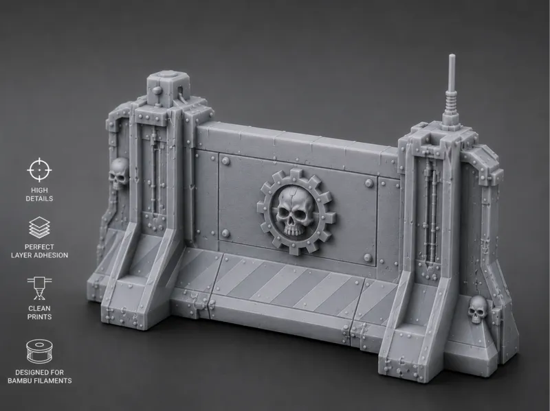 Modular Grimdark Battlefield Barrier