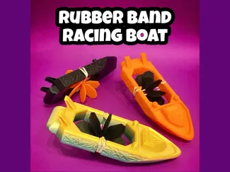 Little Rubberband Racing Boat