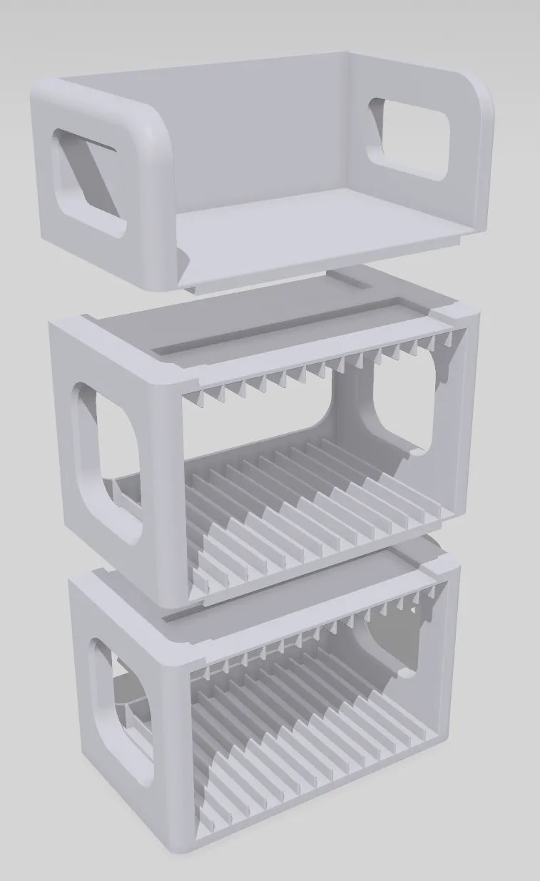 3d Print Cd Rack Modular Desktop CD Shelf - Free 3D Print Model - MakerWorld
