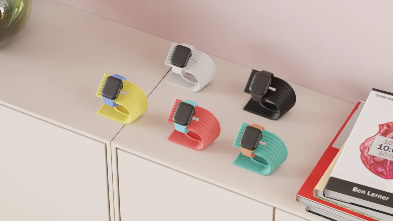 Modern Apple Watch Charging Stand. Easy Print view 4