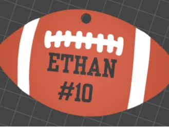 Football keychain
